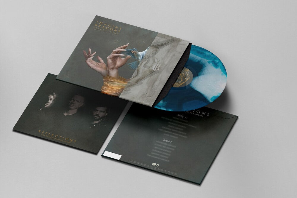the album cover for Imagine Dragons - Reflections (from the Vault of Smoke + Mirrors) -  [Ocean Blue LP]