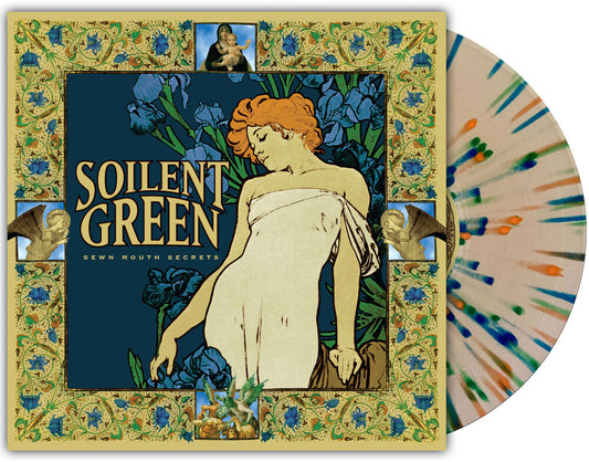 the album cover for Soilent Green - Sewn Mouth Secrets [LP Transucent Gold with Splatter Edition]
