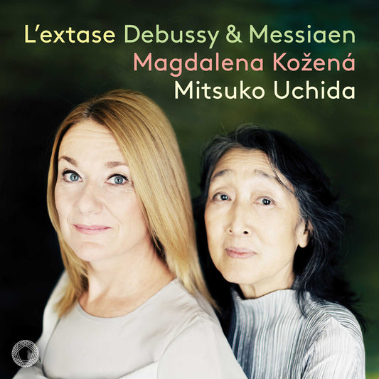 the album cover for MAGDALENA KOZENA - L'extase - Debussy & Messiaen Songs