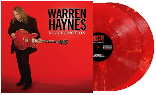 the album cover for Warren Haynes - Man In Motion [Red Marble 2LP]
