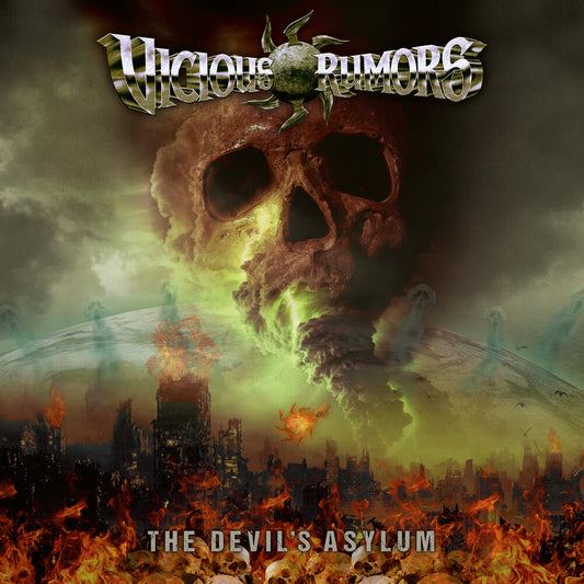 the album cover for Vicious Rumors - Devil's Asylum