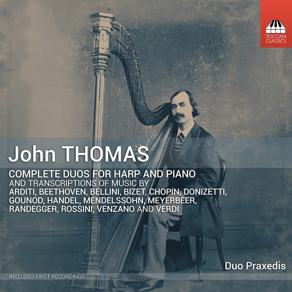 Pre-Order: Duo Praxedis / Hug-Rutti - John Thomas: Complete Duos For Harp & Pno Vol. 1-5