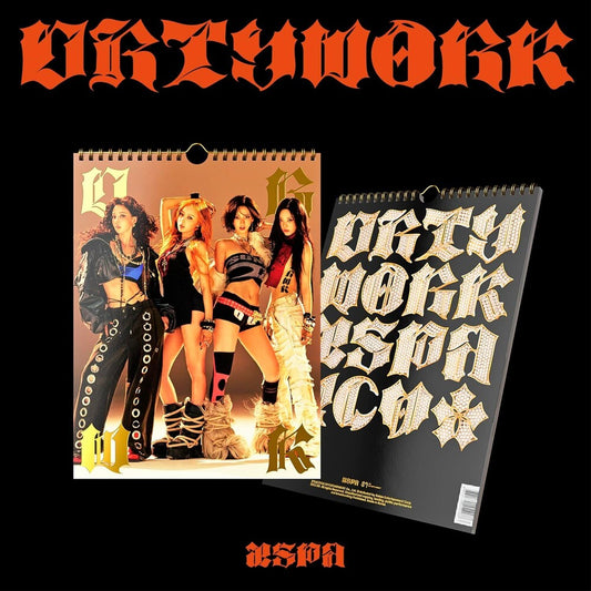 the album cover for Aespa - Dirty Work [Dirty Worker Ver.]