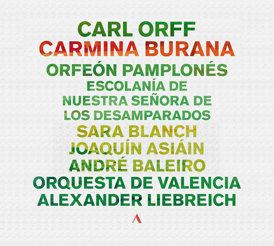 Pre-Order: Pamplones, Orfeon - Carl Orff: Carmina Burana
