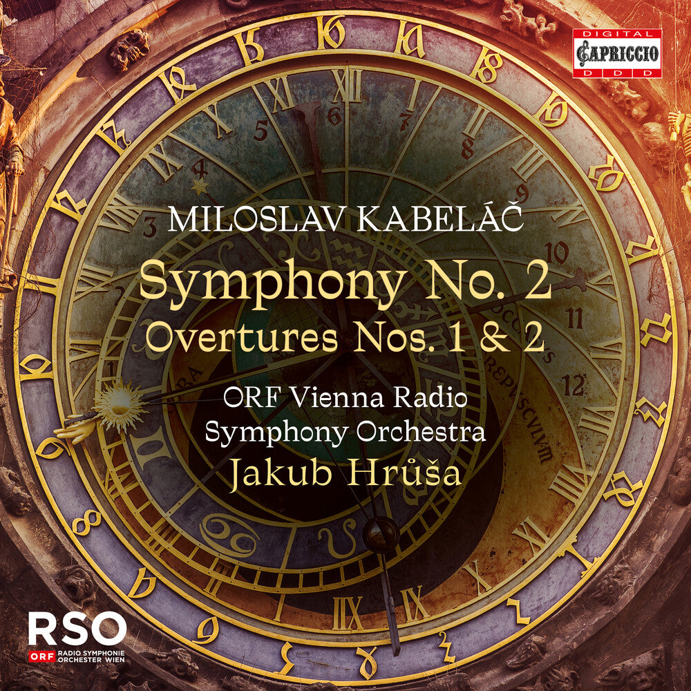 the album cover for ORF Vienna Radio Symphony Orchestra - Miloslav Kabelac: Sym No. 2 Overtures