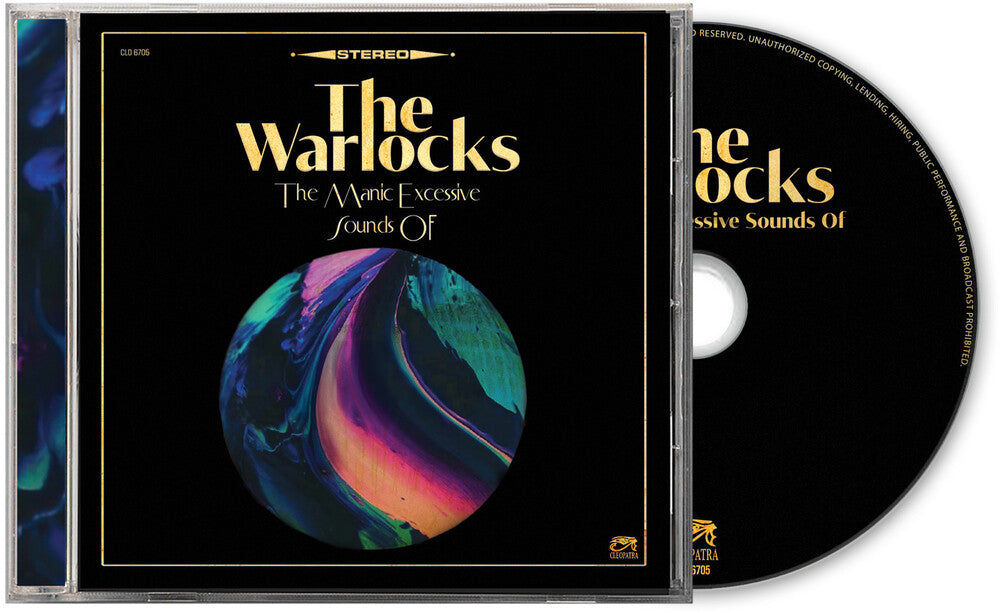 the album cover for The Warlocks - The Manic Excessive Sounds Of
