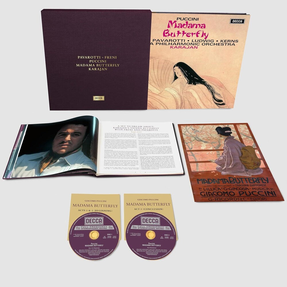 the album cover for Freni /Pavarotti / Wiener Philharmoniker - Puccini: Madama Butterfly (Hybr) [Remastered]