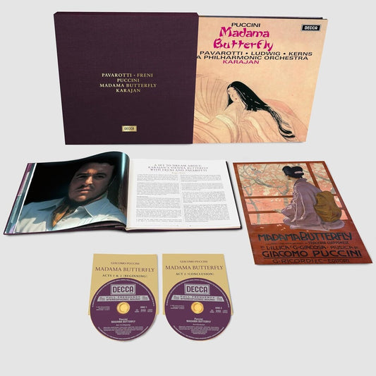 the album cover for Freni /Pavarotti / Wiener Philharmoniker - Puccini: Madama Butterfly (Hybr) [Remastered]