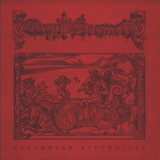 the album cover for Crypt Sermon - Saturnian Appendices [Colored Vinyl] [Clear Vinyl] (Slv)