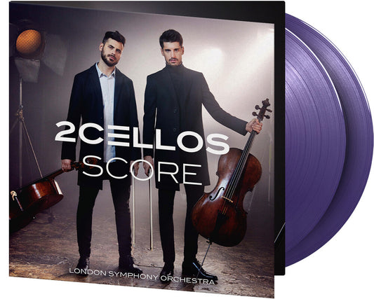 the album cover for 2Cellos - Score [Colored Vinyl] [Limited Edition] [180 Gram] (Purp)