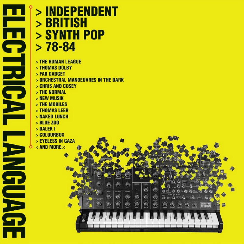 the album cover for Electrical Language: Independent British Synth Pop - Electrical Language: Independent British Synth Pop