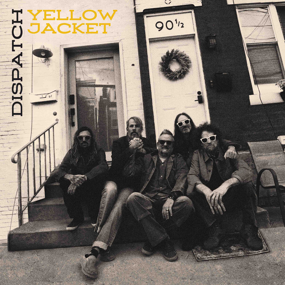 the album cover for Dispatch - Yellow Jacket [Opaque Metallic Gold Vinyl]