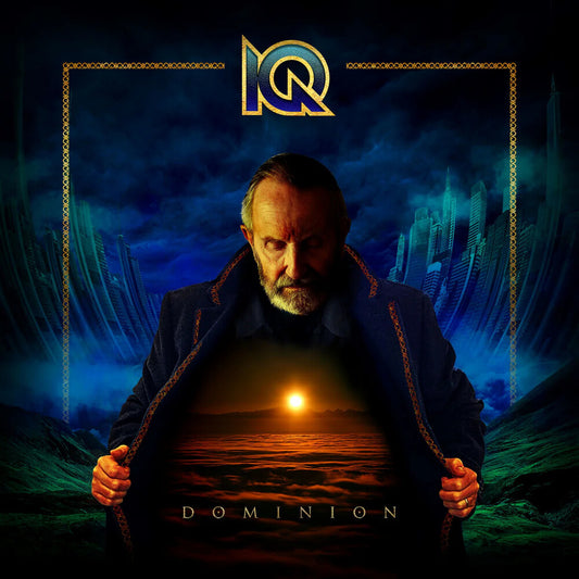 the album cover for Iq - Dominion - Blue Vinyl