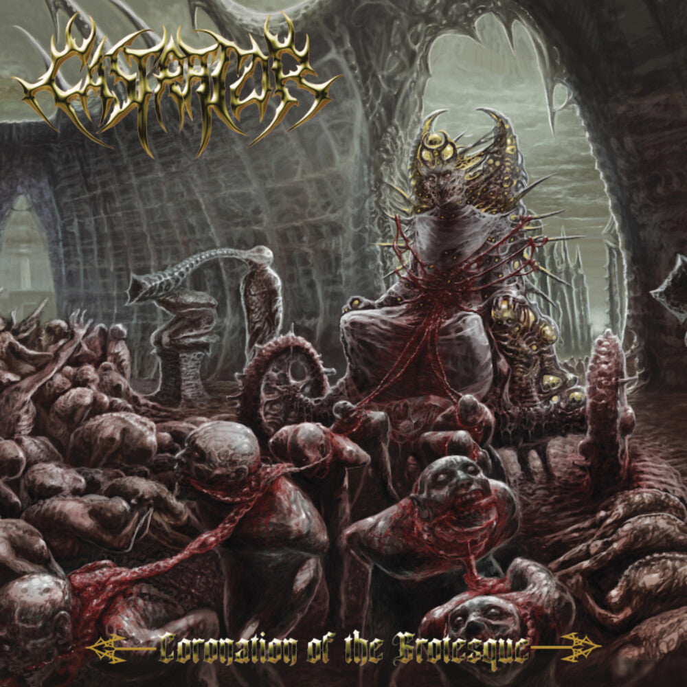 the album cover for Castrator - Coronation Of The Grotesque