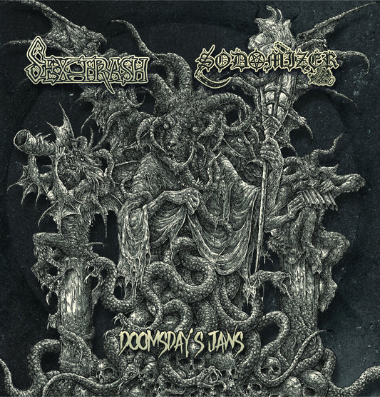 the album cover for Sextrash & Sodomizer - Doomsday's Jaws