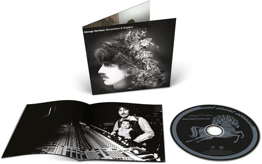 the album cover for George Harrison - Somewhere In England