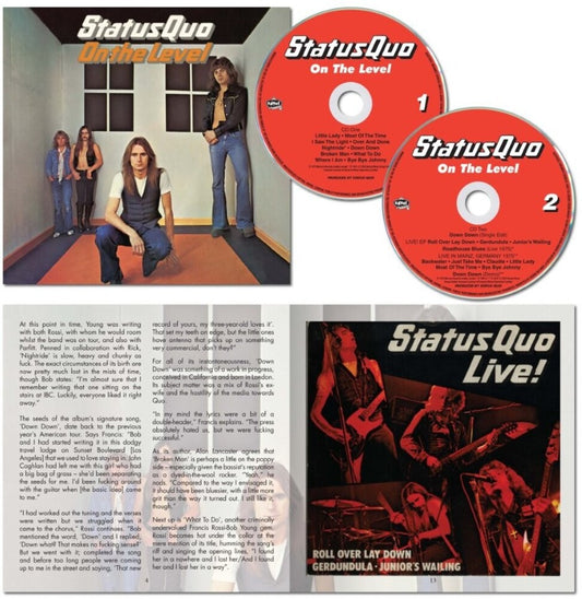 the album cover for Status Quo - On The Level: 50th Anniversary Deluxe [Deluxe] (Uk)