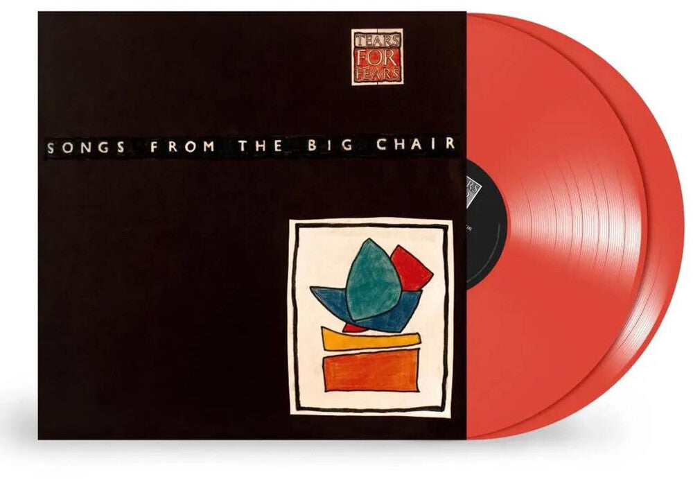 the album cover for Tears For Fears - Songs From The Big Chair [Clear Vinyl] [Deluxe] [Limited Edition] (Red)