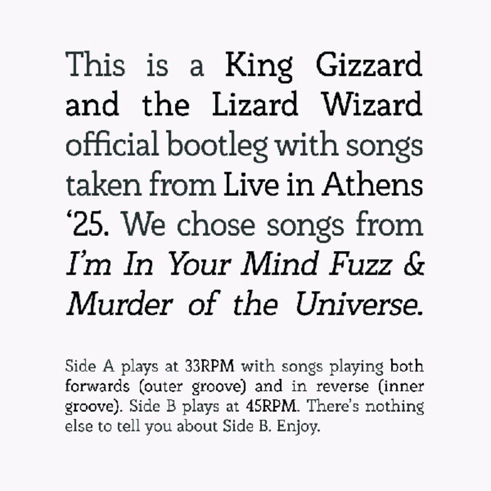 King Gizzard And The Lizard Wizard - I'm In Your Mind Fuzz / Murder Of The Universe