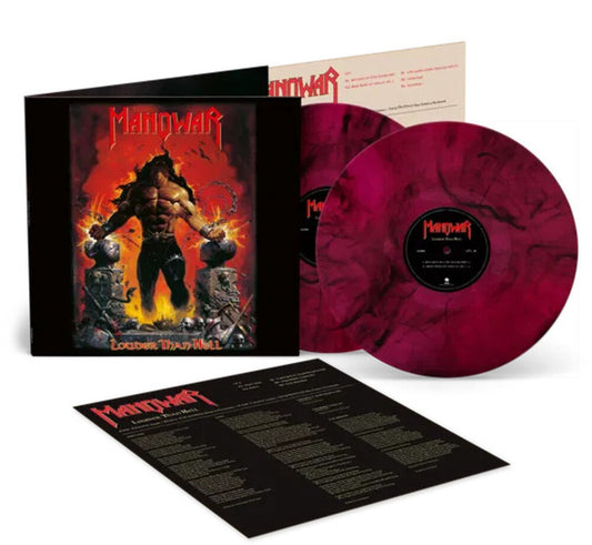 the album cover for Manowar - Louder Than Hell