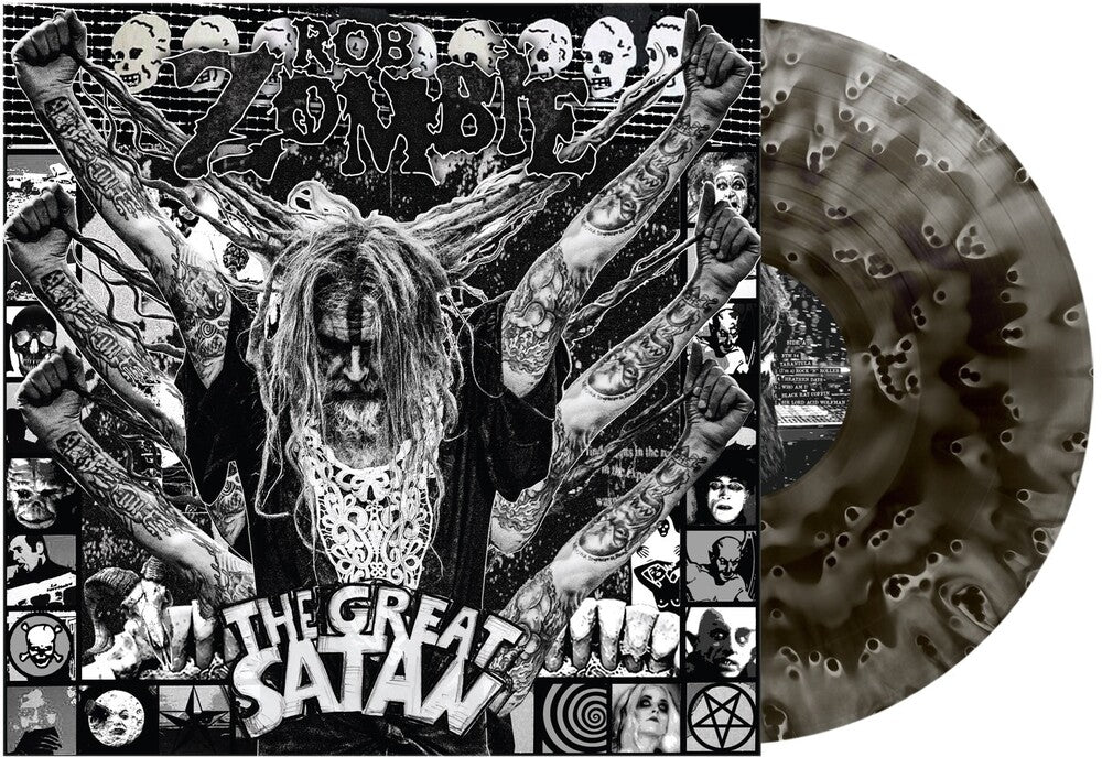 the album cover for Rob Zombie - The Great Satan [Ghostly Black Vinyl]