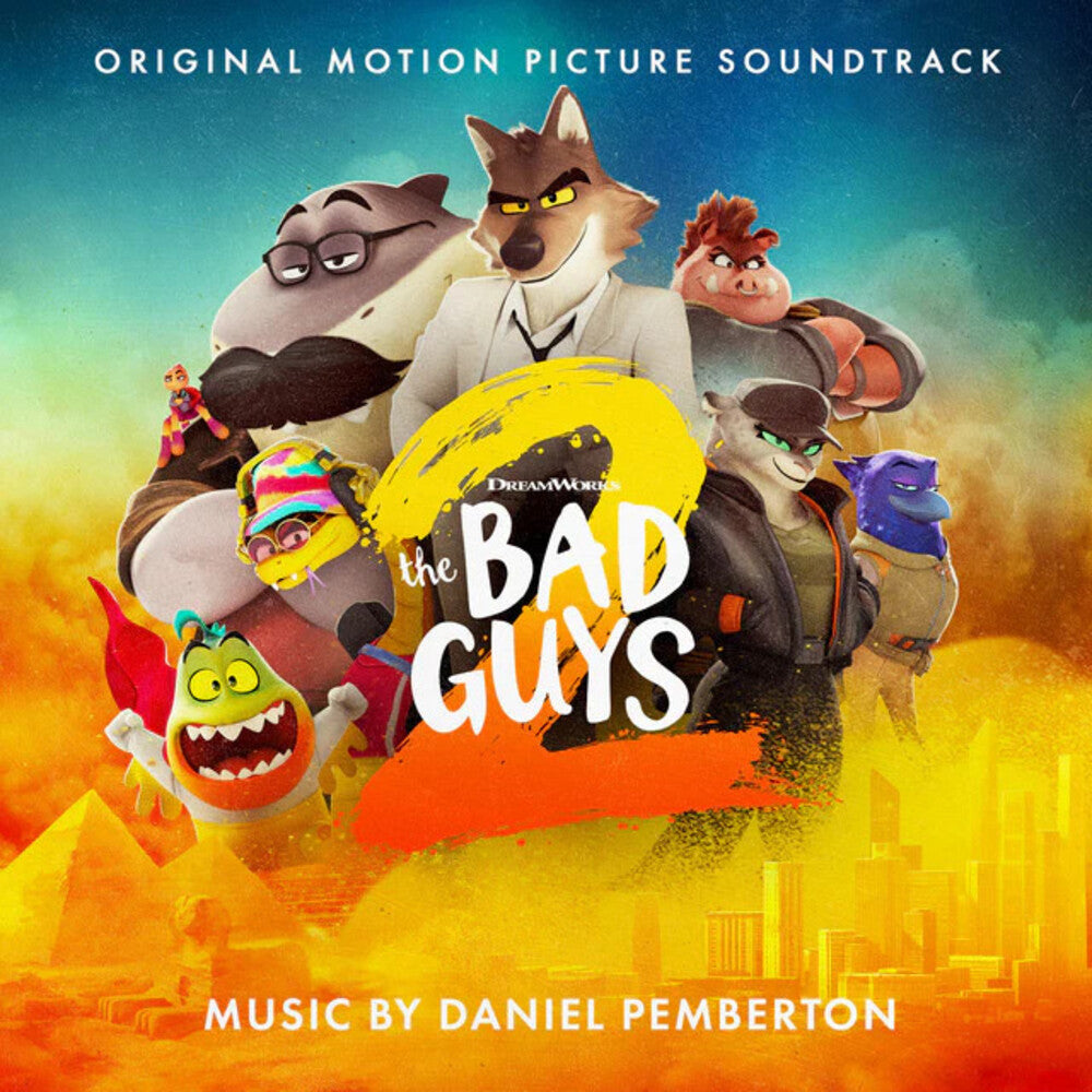 the album cover for Daniel Pemberton  (Cvnl) (Gate) (Org) (Red) - Bad Guys 2 - O.S.T. [Clear Vinyl] (Gate) (Org) (Red)