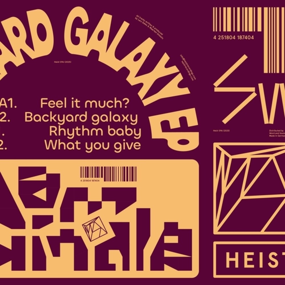 the album cover for Dam Swindle - Backyard Galaxy Ep (Ep)