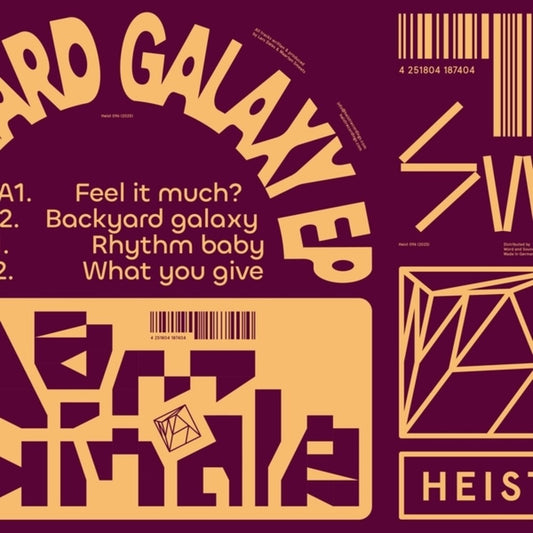 the album cover for Dam Swindle - Backyard Galaxy Ep (Ep)