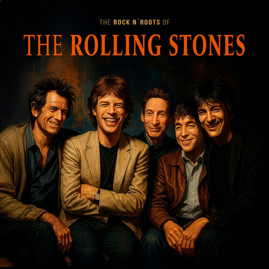 the album cover for Rolling Stones - Rock N Roots Of [Clear Vinyl]