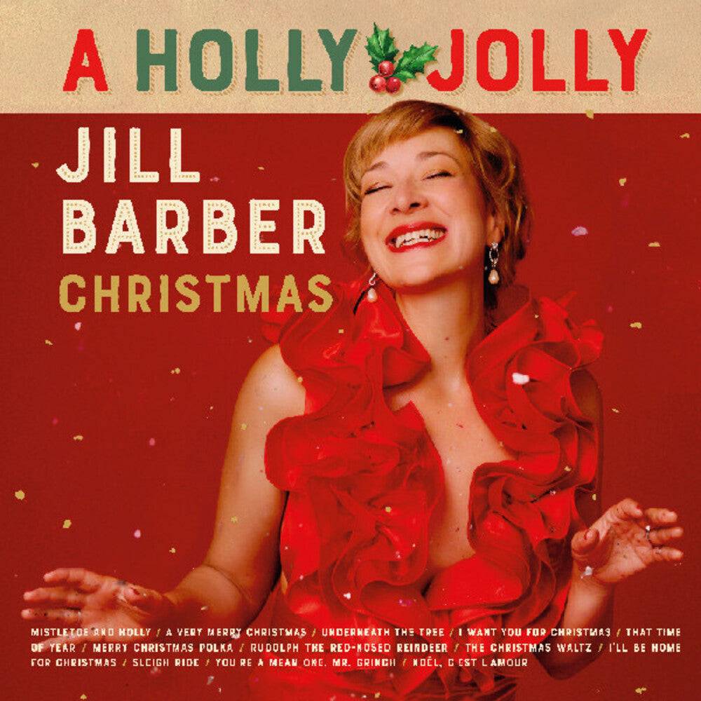 the album cover for Jill Barber - Holly Jolly Jill Barber Christmas