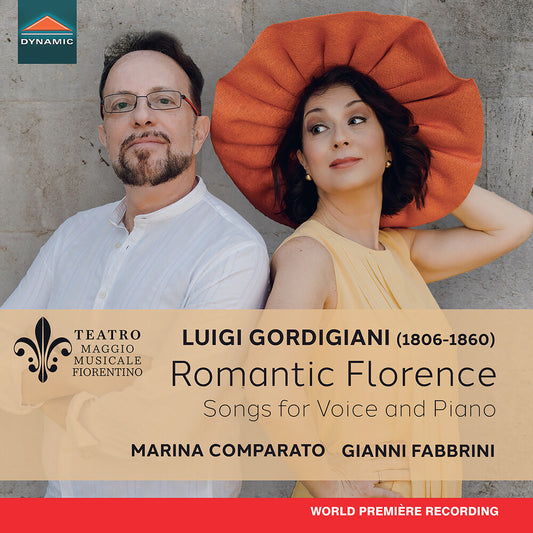 the album cover for Marina Comparato - Luigi Gordigiani: Romantic Florence Songs For