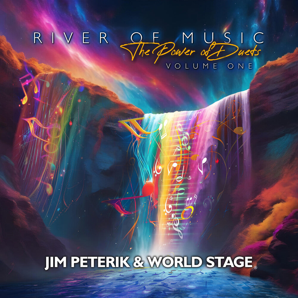 the album cover for Jim Peterik  & World Stage - River Of The Music: The Power Of Duets - Vol 1