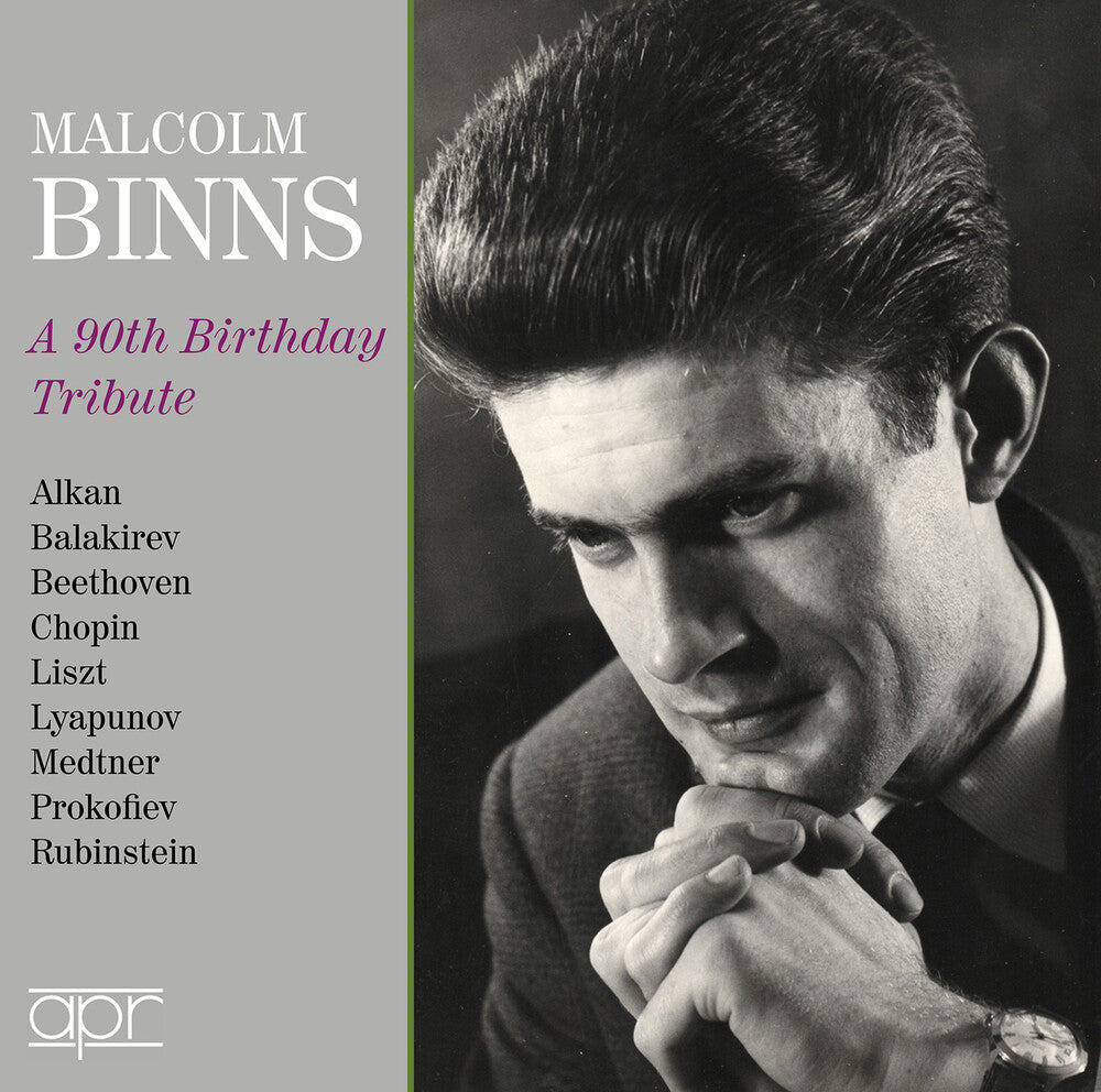 the album cover for Malcolm Binns - Malcolm Binns - A 90th Birthday Tribute