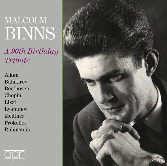 the album cover for Malcolm Binns - Malcolm Binns - A 90th Birthday Tribute