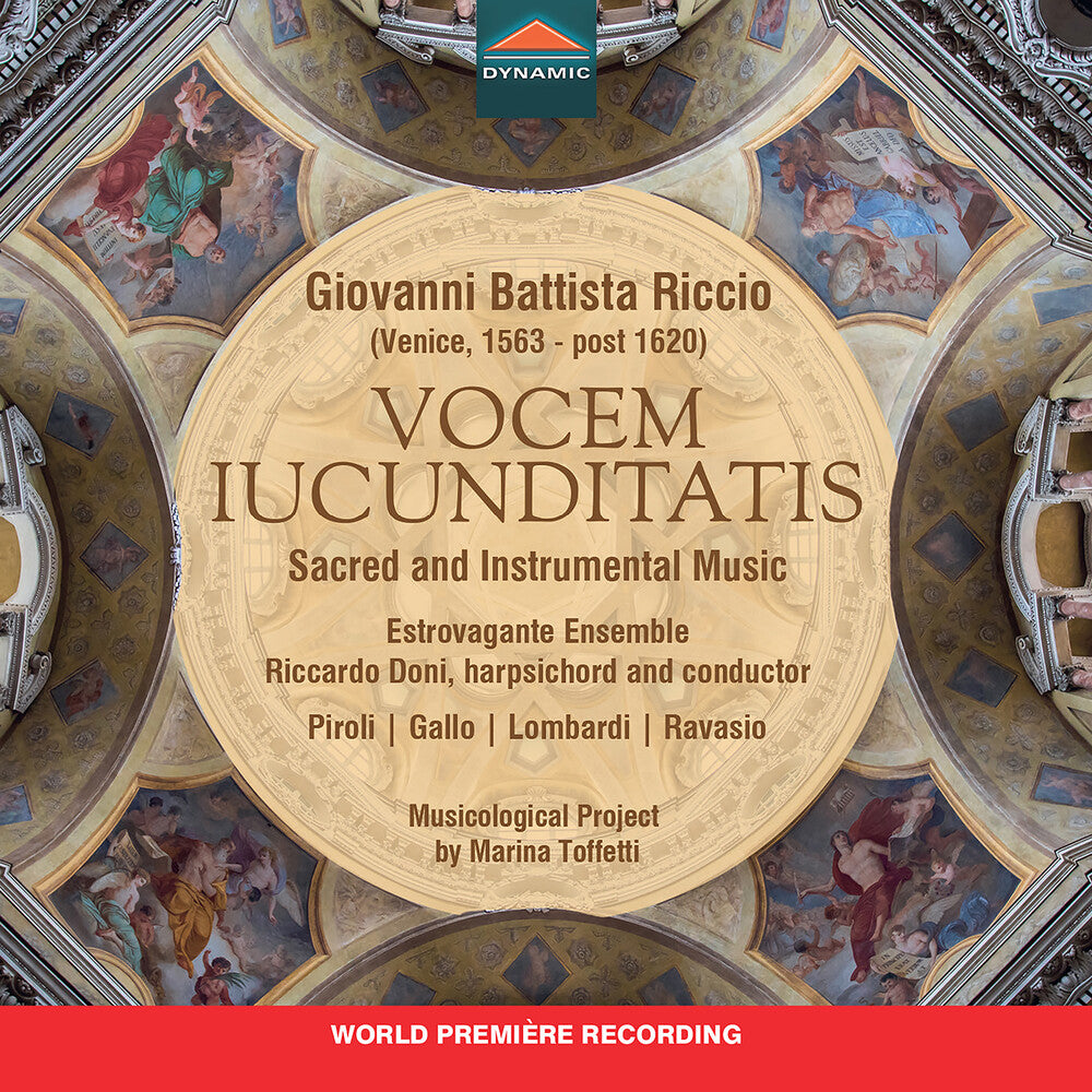 the album cover for Estrovagante Ensemble - Giovanni Battista Riccio: Vocem Iucunditatis