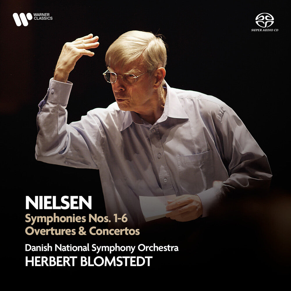 the album cover for Herbert Blomstedt  / Danish National Symphony - Nielsen: Symphonies, Overtures & Concertos