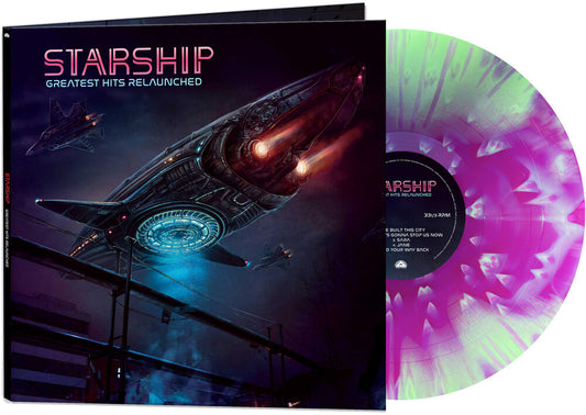 the album cover for Starship - Greatest Hits Relaunched -  [Green &amp; Purple Splatter LP]