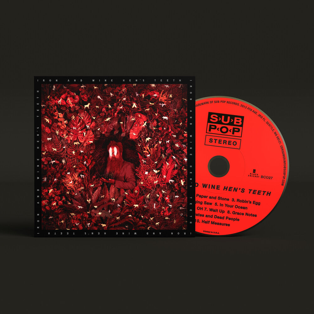 the album cover for Iron & Wine - Hen's Teeth