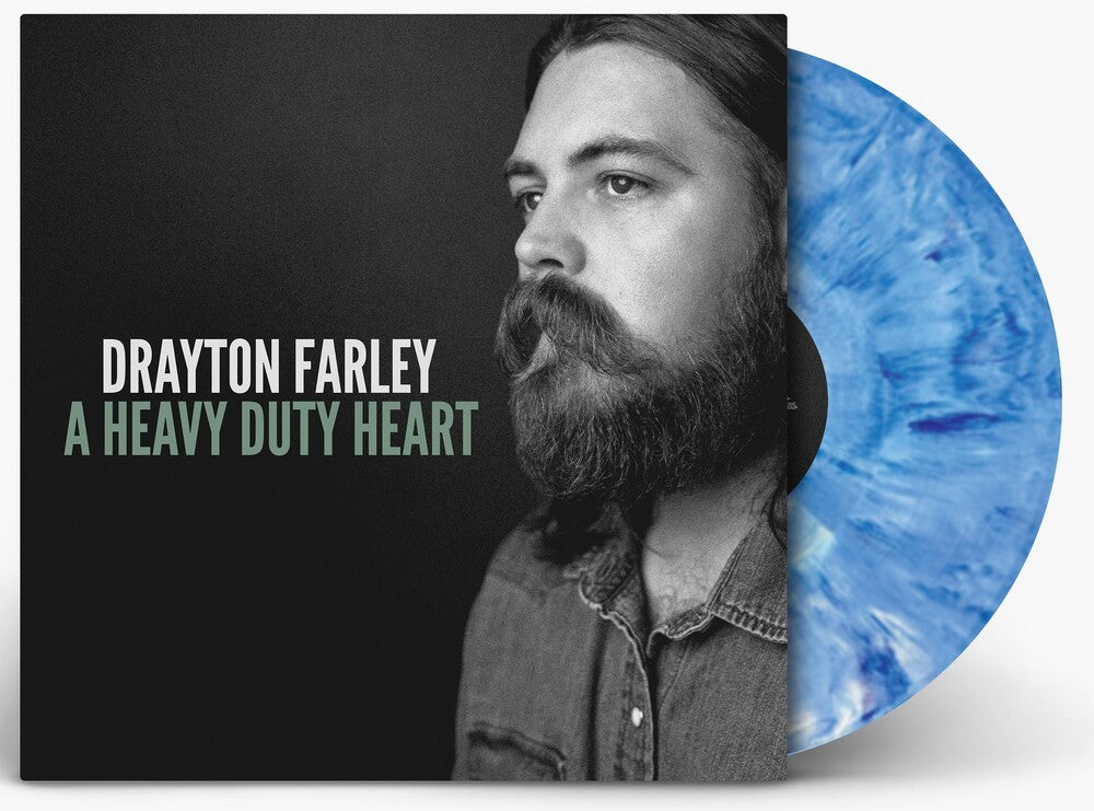 the album cover for Drayton Farley - A Heavy Duty Heart [Indie Exclusive Cookie Monster Blue]