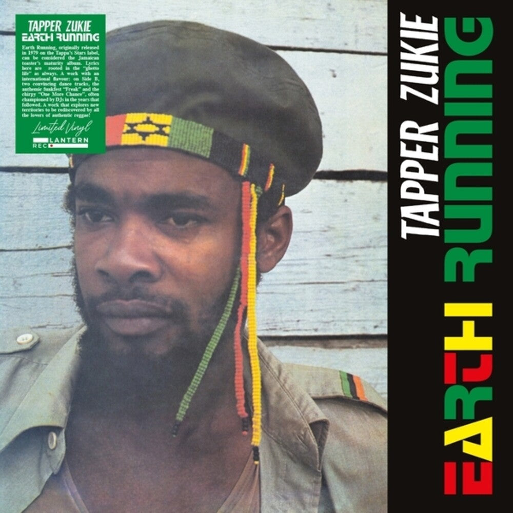 the album cover for Tapper Zukie - Earth Running