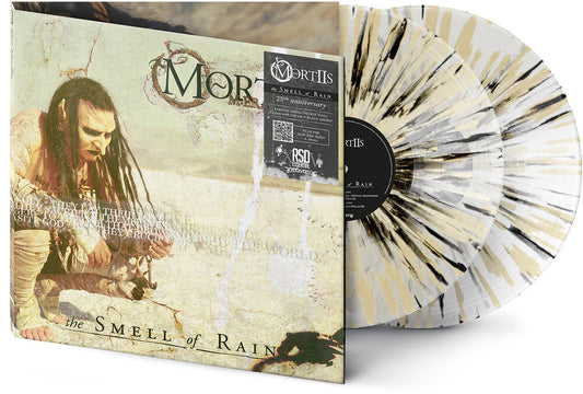 the album cover for Mortiis - The Smell of Rain [RSD Essentials Clear w/Cream & Black Splatter]