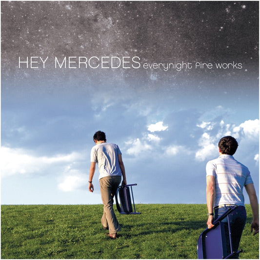 the album cover for Hey Mercedes - Everynight Fire Works - Blue (Blue) [Colored Vinyl] (Gate)