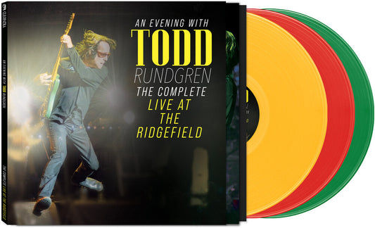 the album cover for Todd Rundgren - An Evening With Todd Rundgren: The Complete Live At The Ridgefield [Green/Red/Yellow]