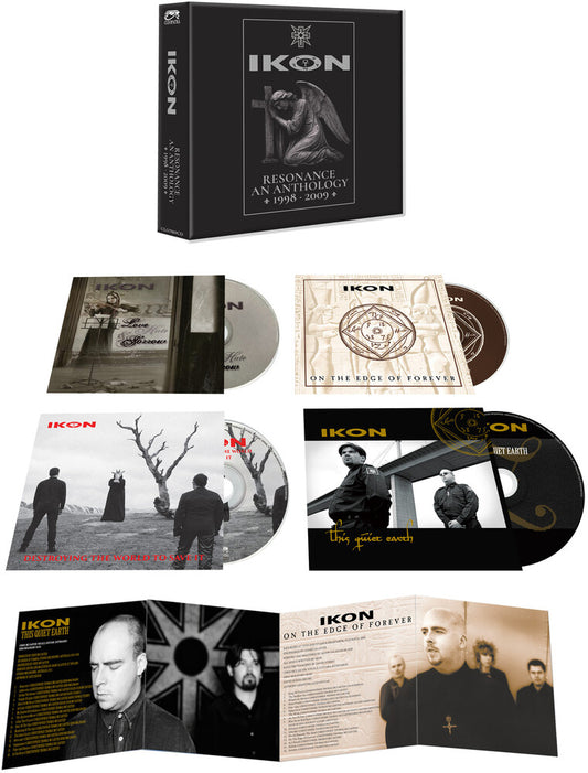 the album cover for Ikon - Resonance - An Anthology 1998-2009