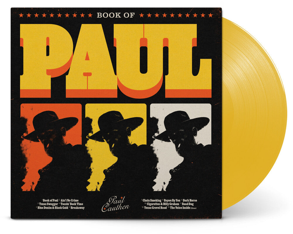 the album cover for Paul Cauthen - Book of Paul [Opaque Canary Yellow]