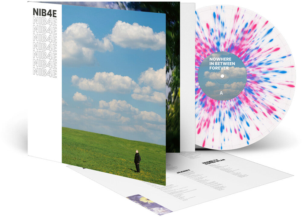 the album cover for Lantlos - Nowhere In Between Forever - White/Blue/Pink [Limited Edition]