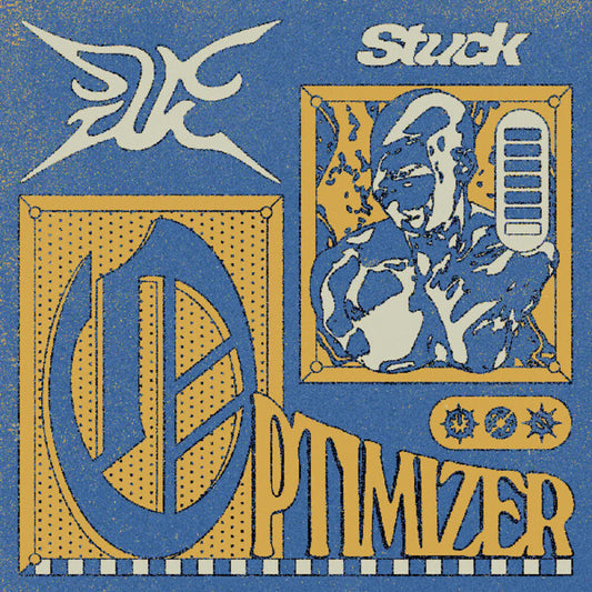 the album cover for Stuck - Optimizer (Blue) [Colored Vinyl]