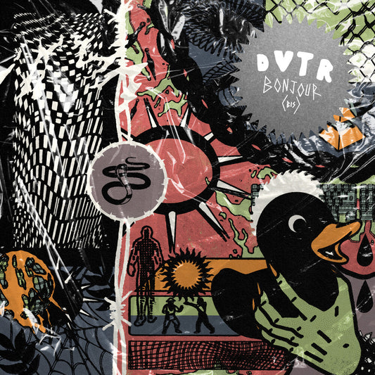 the album cover for DVTR - Bonjour (Bis) - White [Colored Vinyl]