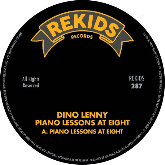 the album cover for Dino Lenny - Piano Lessons At Eight