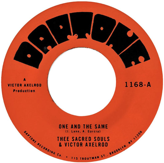 the album cover for Thee Sacred Souls - One & The Same B/W Same Difference